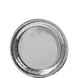 Papperstallrikar Silver, 8st
