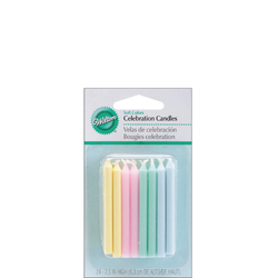 Wilton Födelsedagsljus Pastellfärgade