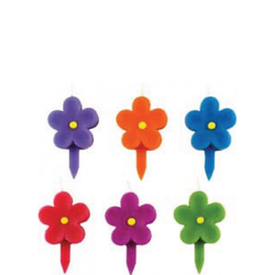 Wilton Födelsedagsljus Blommor 6 st