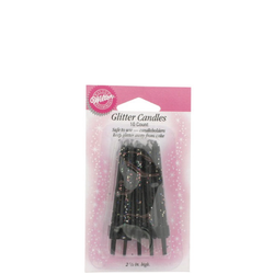 Wilton Glitterljus Svart 10 st