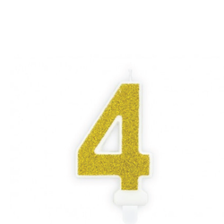 Tårtljus Gold Sparkle 4