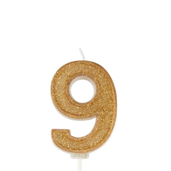 Tårtljus Guld Sparkle 9