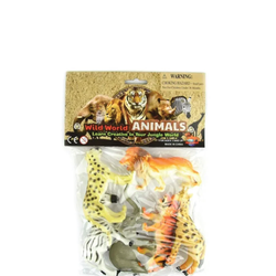 Wild World Animals Leksaksdjur Plast 10-pack