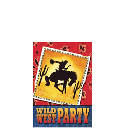 Wild West Party Inbjudningskort