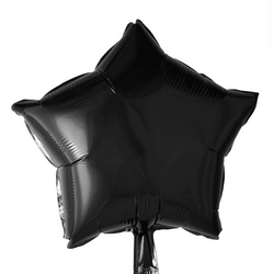 Folieballong Stjärna Black 46 cm