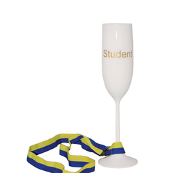 Champagneglas Student med Band
