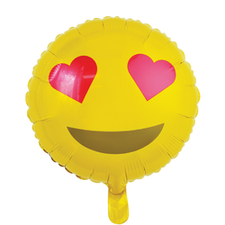 Folieballong Emoji Love 46cm