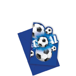 Fotboll Inbjudningskort Goal