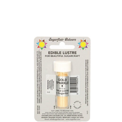 Sugarflair Pulverfärg Lustre Gold Sparkle