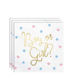 Baby Shower Boy or Girl Servetter