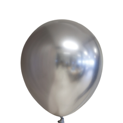 Latexballonger Mirror Silver 10pcs