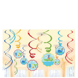 Oh Boy Swirls Decorations 12 st