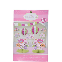 Rumsdekorationer Baby Girl Set 10 delar