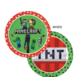 Papperstallrikar Minecraft , 8st