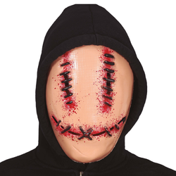 Läskig Ihopsydd Mask pvc