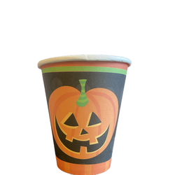 Halloween pumpa svart/orange muggar 6-pack