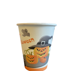 Halloween pumpa vit/orange muggar 6-pack