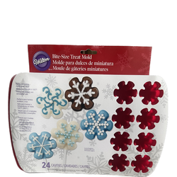 Wilton Mini Snöflingor Silikonform – 24 små vinterfigurer