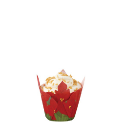 Wilton Poinsettia, 30 st små muffinsformar
