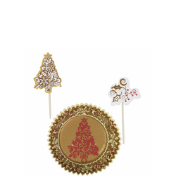 Wilton Christmas in Gold, muffinspaket