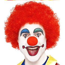 Peruk Clown Röd