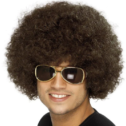 Peruk afro brun