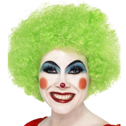 Peruk Clown Grön