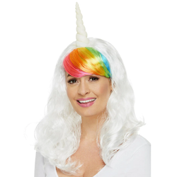 Peruk Unicorn vit