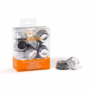 Decora Silver, 180 st små muffinsformar