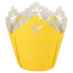 Wilton Muffinsformar Spetsdekoration Gul 15 st