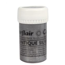 Sugarflair Colours Silver, pastafärg (Antique Silver - SC)