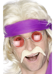 Hippie Mustasch blond