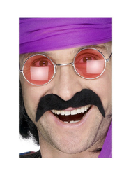 Hippie Mustasch svart