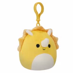 Squishmallows Lancaster the Triceratops, Clip On 9cm