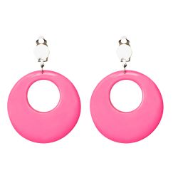 Neonrosa Örhängen