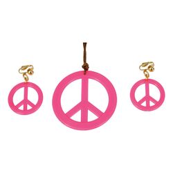Hippie Smycke Kit Neon Rosa