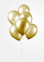 Latexballonger Metallic Gold 25pcs