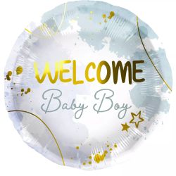 Folieballong Welcome Boy Blue