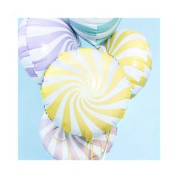Folieballong Karamell 35 cm Gul