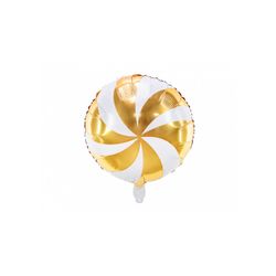 Folieballong Karamell 35 cm Guld