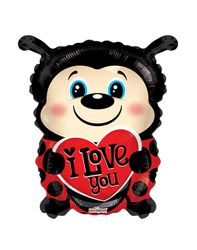 Folieballong Nyckelpiga  I LOVE YOU