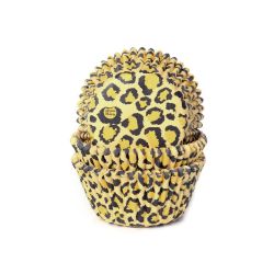 House of Marie Leopard, 50 st muffinsformar - gul