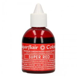 Sugarflair Colours Röd, airbrushfärg (Super Red - SC)