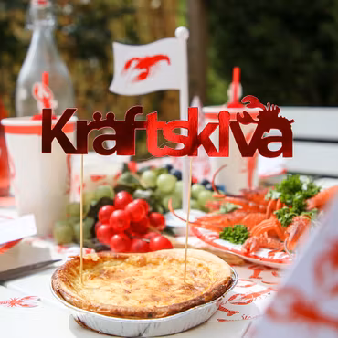 Tårtdekoration Kräftskiva