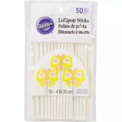 Wilton Lollipop Sticks 10cm, Cake Pop Pinnar 50 st