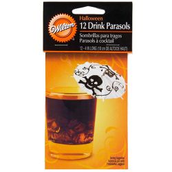 Wilton Halloween, 12 st drinkparasoll