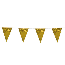 Flaggirlang Metallic Guld 20 x 30 cm