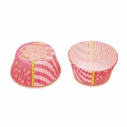 Städter Pink Flower, 50 st muffinsformar