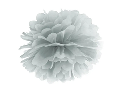 Pom Pom Silver Hängande Dekoration 25cm