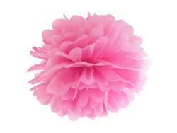 Pom Pom Hängande hot pink Dekoration 25cm